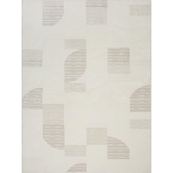 Urban Loft Cream 5 ft. x 7 ft. Area Rug
