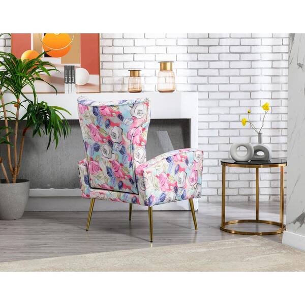 peach bedroom chair