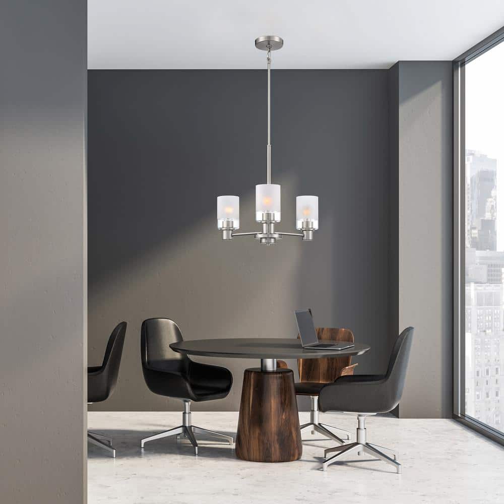 Cedar Lane Brushed Nickel 3-Light Mini Chandelier