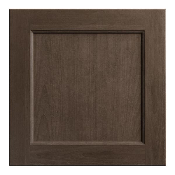 Hampton Bay Shaker 14.5 in. W x 14.5 in. H Cabinet Door Sample in Brindle