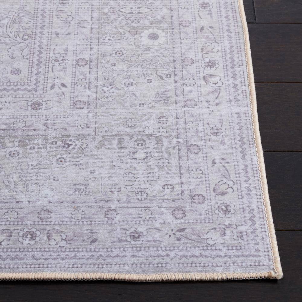 Ivory Elegance 6' x 9' Synthetic Machine Washable Rug