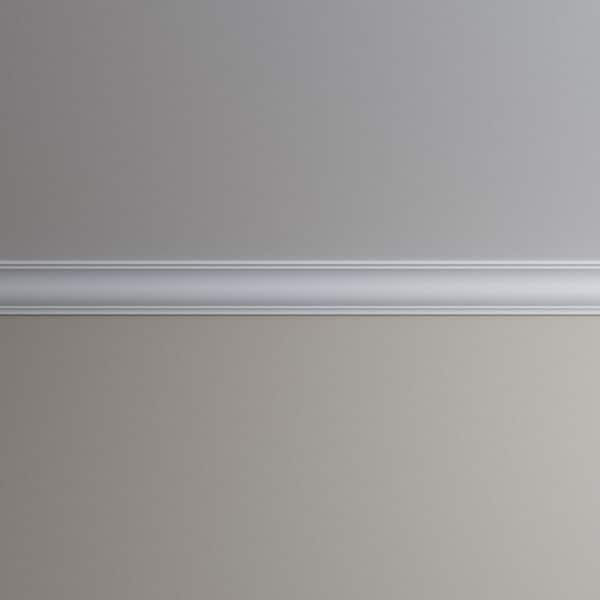 Ekena Millwork Morgan 3.125 in. D x 4.5 in. W x 96 in. L Polyurethane Crown Moulding