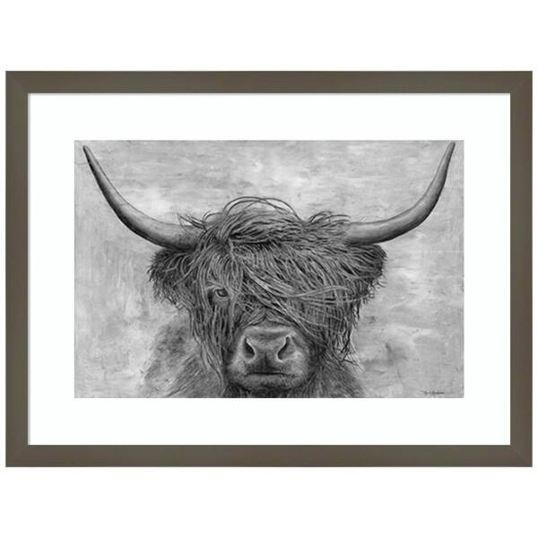 Amanti Art "Norwegian Bison" by Marie Elaine Cusson 1-Piece Framed Giclee Nature Art Print 16 in. x 21 in.