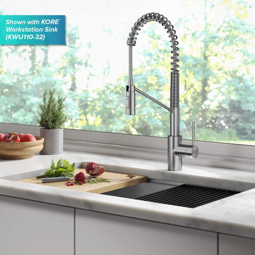 Stainless Steel Touchless Sensor Commercial Pull-Down Kitchen Faucet