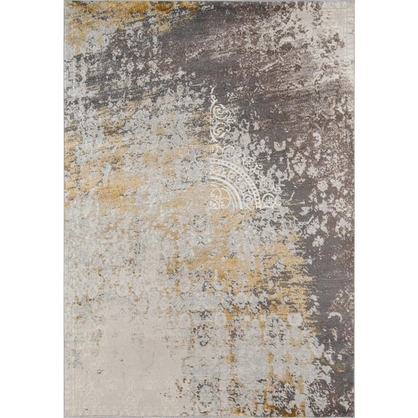 Momeni Luxe Gold 8 ft. x 10 ft. Indoor Area Rug