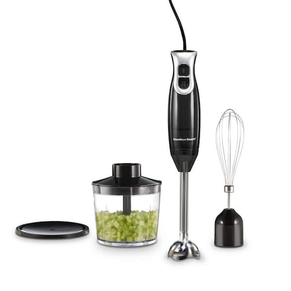 Hamilton Beach 2 Speed Black Immersion Blender with Blending Wand ...