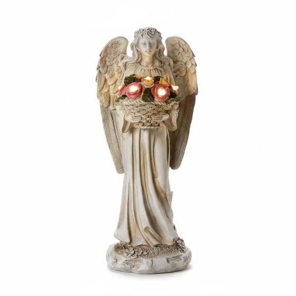Outdoor Decoration White Angel Garden Statue AL1YF09 - The Home Depot