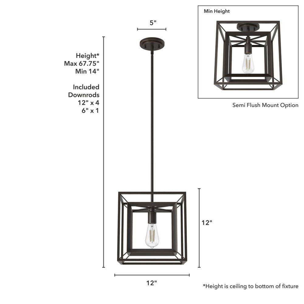 Onyx Bengal Modern Aluminum Convertible Pendant Light