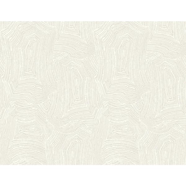 Seabrook Designs 60.75 sq. ft. Metallic Alabaster Radcliffe Abstract Paper Unpasted Wallpaper Roll