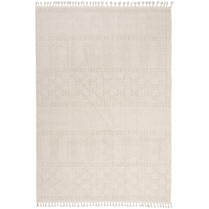 Paxton Ivory 5 ft. x 8 ft. Geometric Contemporary Area Rug