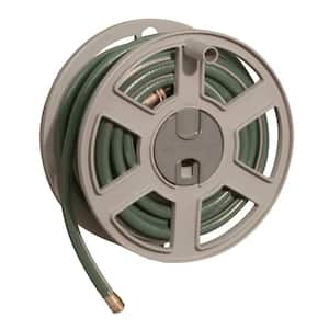 100 ft. Mounted Resin Hose Reel in Taupe