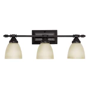 Apollo Collection 3-Light Oil Rubbed Bronze Wall Mount Vanity Light