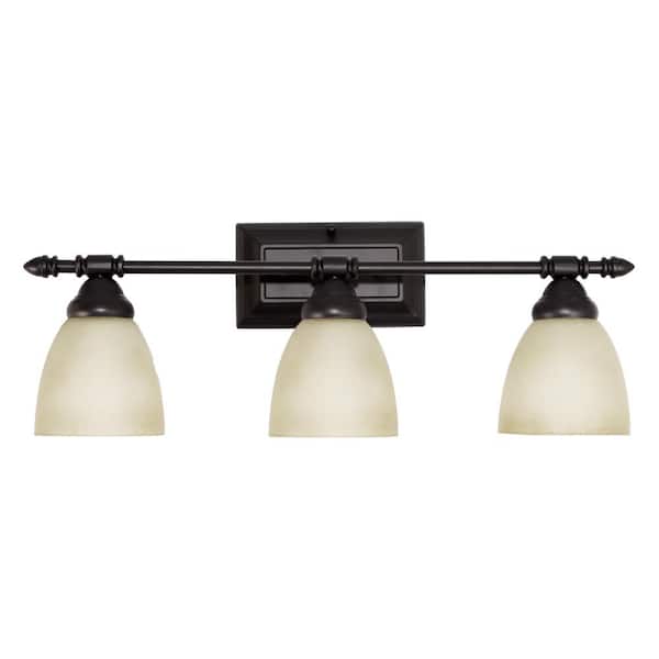 Designers Fountain Apollo Collection 3-Light Oil Rubbed Bronze Wall Mount Vanity Light