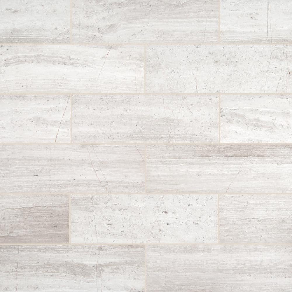 White Oak 4 in. x 12 in. Honed Marble Floor and Wall Tile (2 sq. ft./Case) price history on PriceWatchPro