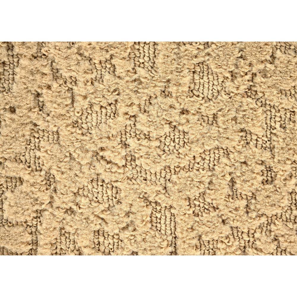Tan Tufted Non-slip Synthetic 5' x 7' Area Rug Set