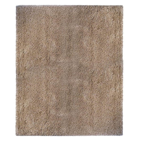Ultimate Oatmeal Solid Shag 5 ft. x 7 ft. Indoor Area Rug