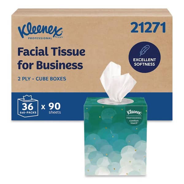 Kleenex 2-Ply White Pop-Up Box Facial Tissue (100 per Box, 36