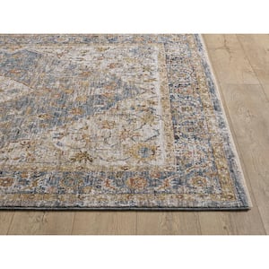 Ivy Blue 8 ft. Round Boho Moroccan Area Rug