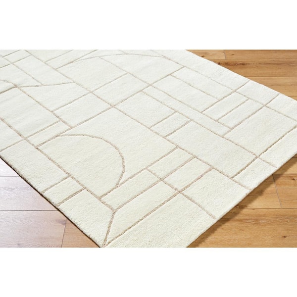 Portobello Ivory/Beige 8 ft. x 10 ft. Modern Indoor Area Rug