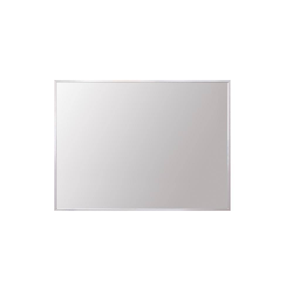 Timeless Home 27 in. W x 36 in. H Aluminum Silver Mirror