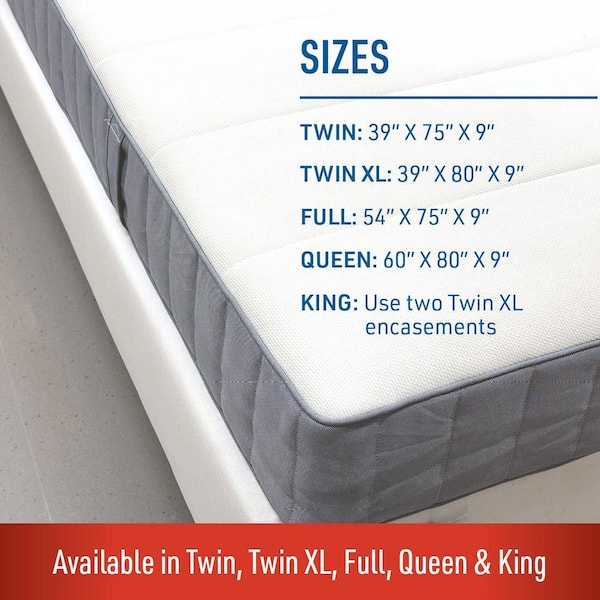 JT Eaton Lock-Up Twin Total Box Spring Encasement for Bed Bug