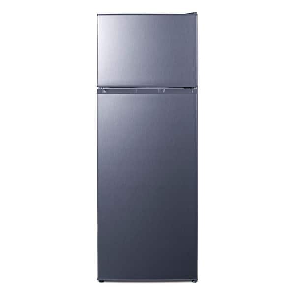 22 in. W 7.4 cu. ft. Top Freezer Refrigerator in Stainless Steel Look