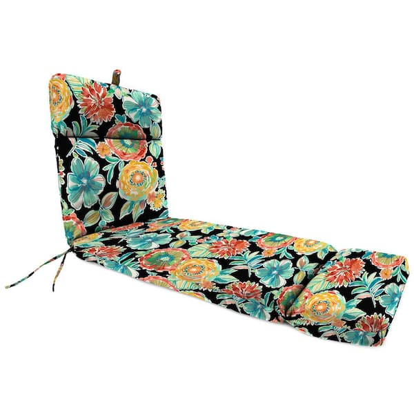 Jordan Manufacturing 72 in. L x 22 in. W x 3.5 in. T Outdoor Chaise Lounge Cushion in Colsen Noir