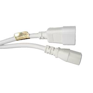 6 ft. AC Power Extension Cord 18AWG (C13 to C14) White (2-Pack)