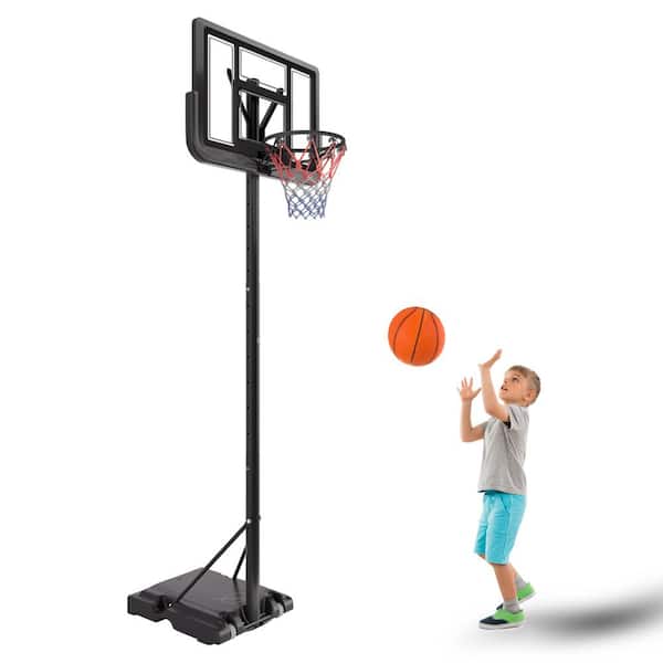 Unbranded SENCHO GINSYTALIOR Height Adjustable Portable Basketball Hoops (39.3 in. Reinforced PET Backboard)
