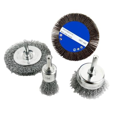 TILAX 3'' Wire Wheel Cup Brush End Brush Set Germany