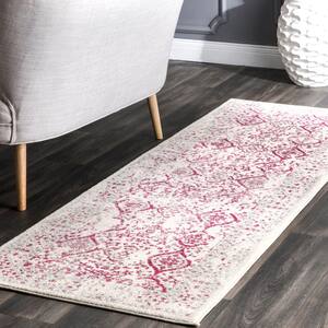 Odell Distressed Persian Pink 3 ft. x 8 ft. Runner Rug