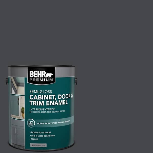 1 gal. #PPU26-23A Dark Secret Semi-Gloss Enamel Interior/Exterior Cabinet, Door & Trim Paint