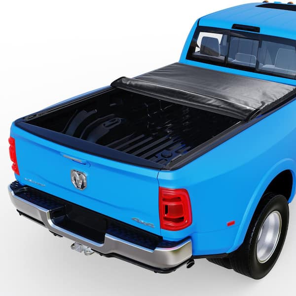 VEVOR Truck Bed Cover Roll Up Truck Bed Tonneau Cover Compatible with 2002-2018 Dodge Ram 1500,2019-2024 Classic, Soft PVC