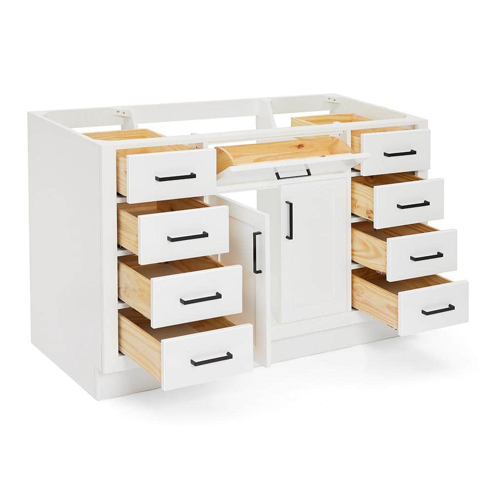 White 54'' Freestanding Single Bathroom Vanity Base