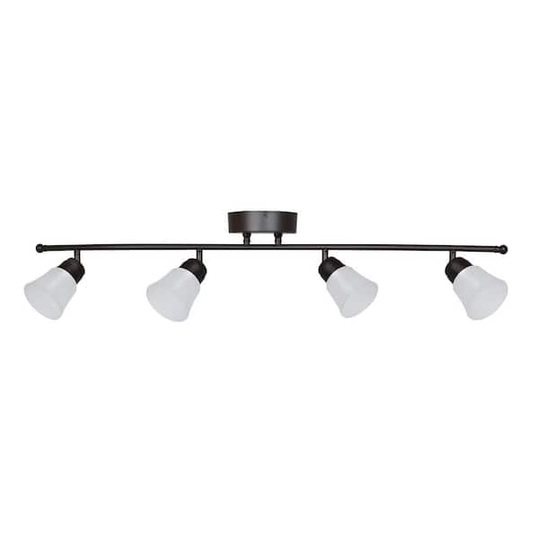 Aspects Walton 4-Light Oil-Rubbed Bronze LED Fixed Track Lighting