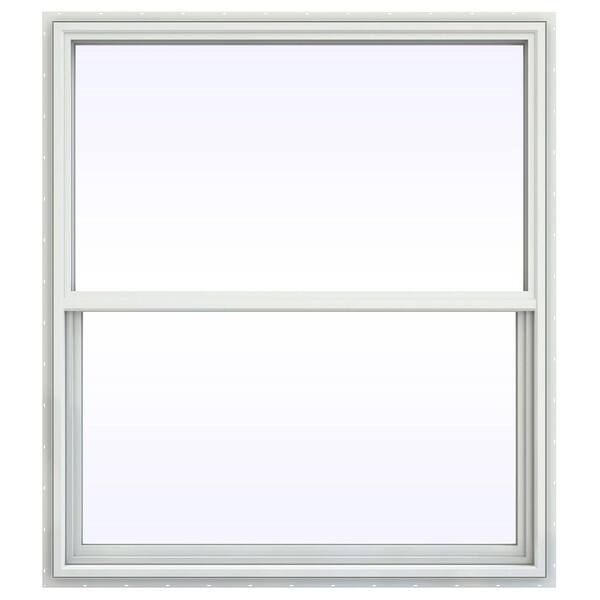JELD-WEN 47.5 in. x 47.5 in. V-4500 Series Single Hung Vinyl Window - White