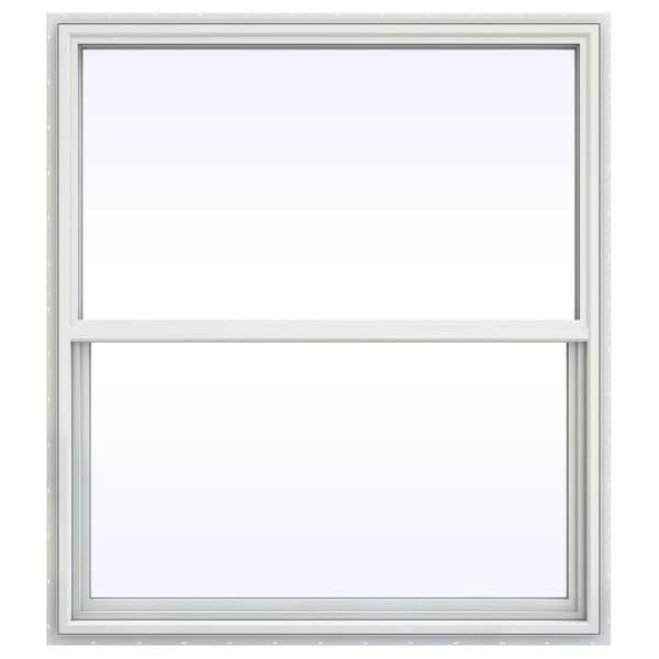JELD-WEN 47.5 in. x 53.5 in. V-4500 Series Single Hung Vinyl Window - White