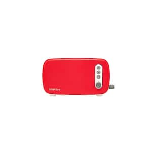 Seren 2-Slice Red Long Slot Toaster