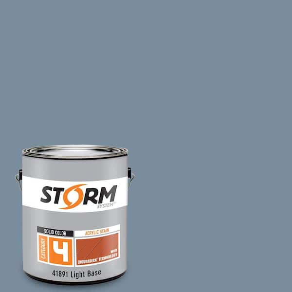 Storm System Category 4 1 gal. Max Blue Exterior Wood Siding, Fencing and Decking Acrylic Latex Stain with Enduradeck Technology