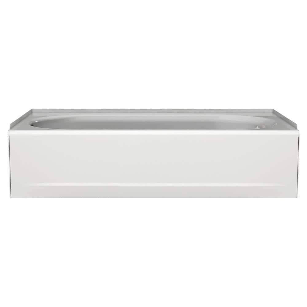 Princeton 60'' White Cast Iron Alcove Soaking Bathtub