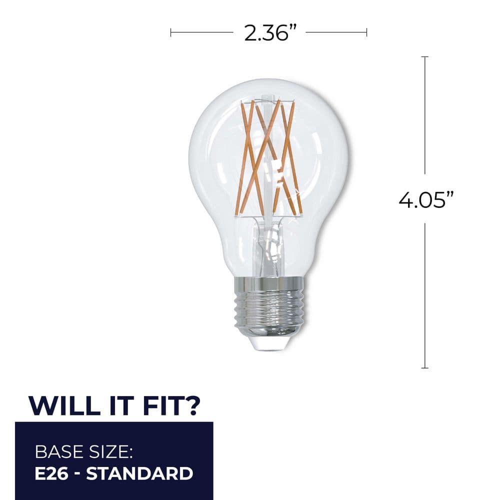 8.5 Watt Clear Dimmable LED Filament Bulb Set