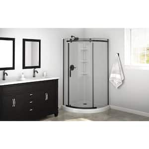 Classic 38 in. L x 38 in. W x 70.63 in. H Corner Shower Stall/Kit