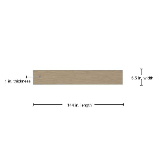 James Hardie Hardie Trim HZ10 1 in. x 5.5 in. x 12 ft. Primed