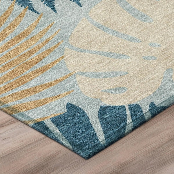 Chantille Machine Washable Indoor/Outdoor Abstract ACN3009 Sky 2 ft. x 7 ft. Runner Rug