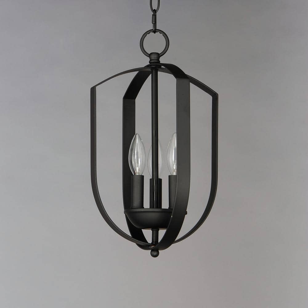 Provident Black Metal 3-Light Chandelier