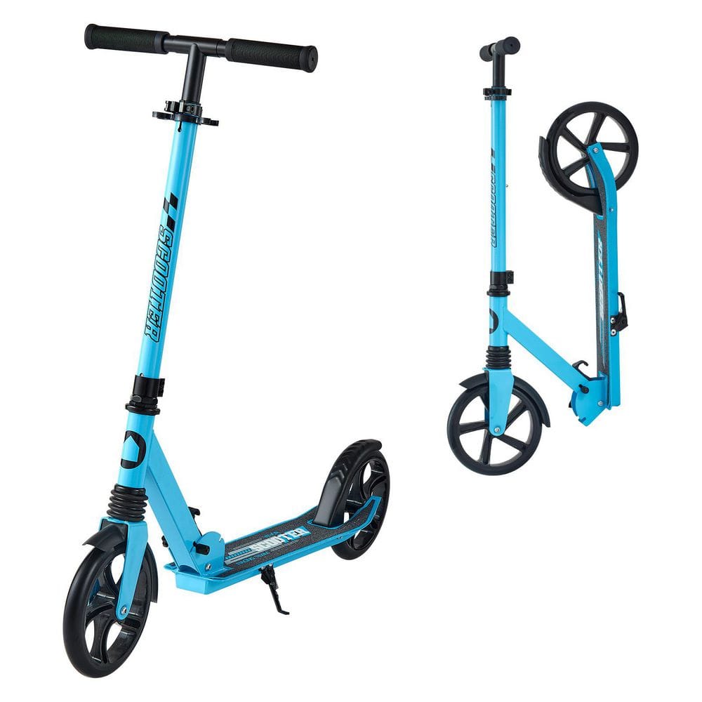 Kick Scooter for Kids Ages 8+, Teens & Adults, 2-Wheel Toddler Scooter, Lightweight up to 220 lbs., Blue + Black price history on PriceWatchPro