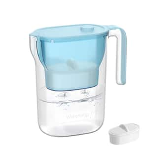 200 gal. Long-Life Water Filter Pitcher, NSF Certified Water Purifier, Reduces Chlorine, PFOA/PFOS, Blue