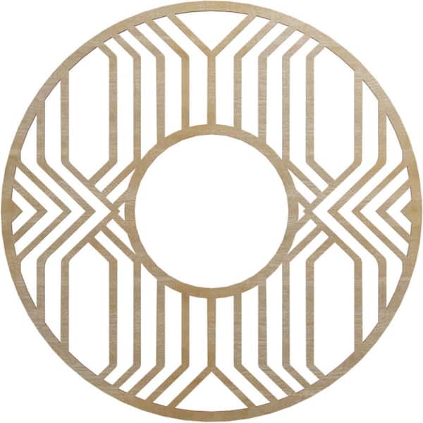 Ekena Millwork 0.375 in. x 30 in. x 30 in. Wood Medallion Moulding