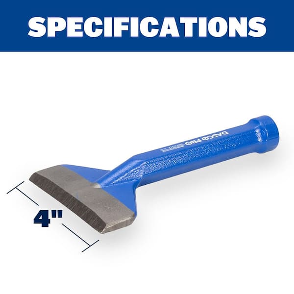 Dasco Pro 4 in. x 7 in. Brick Set Chisel 437-0 - The Home Depot