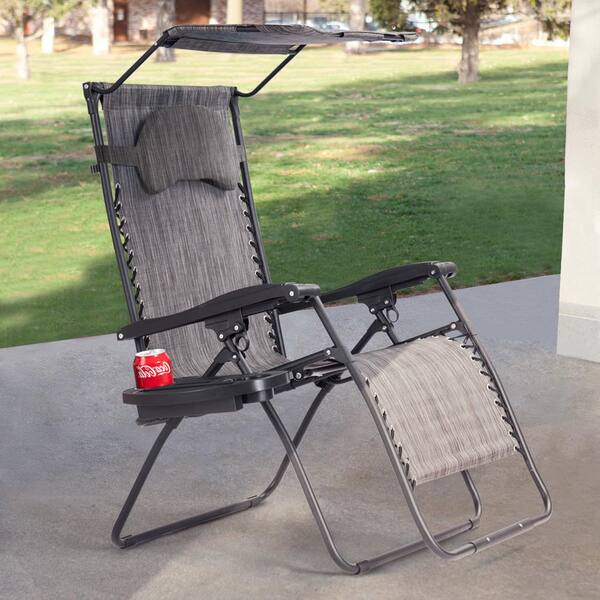 garden recliner with canopy